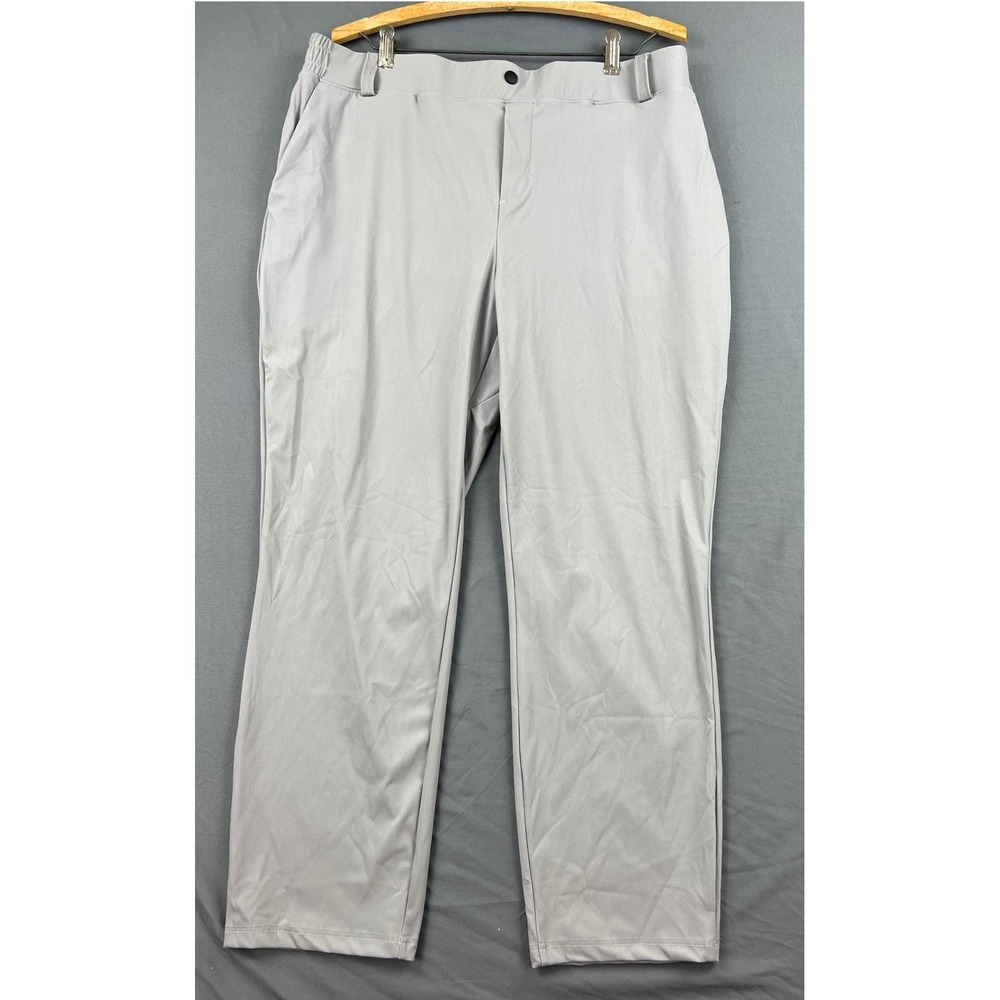 Mivei Golf Pants Men XL Grey New UPF 50+ Lightweight Breathable Stretch Trousers
